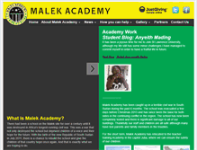 Tablet Screenshot of malekacademy.com
